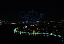 Genshin Impact Türkçe Dilinin Eklenişini Drone Işık Gösterisiyle Kutladı